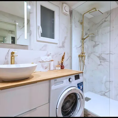 L'Ecrin- Appart Cosy Avec Parking Terrasse & Clim Mer 200M Apartamento